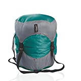 Frelaxy Compression Sack, Ultralight Sleeping Bag Stuff Sack Compression Stuff Sack - Space Saving Gear for Camping, Hiking, Backpacking (Turquoise, S)