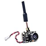 GOQOTOMO GD02 200mW 5.8GHz 37CH FPV Video Transmitter with Dipole Brass Antenna Ultra Micro AIO NTSC 600TVL Camera Combo for FPV Indoor Racing