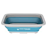Wakeman Outdoors Collapsible Multiuse Wash Bin- Portable Wash Basin/Dish Tub/Ice Bucket with 10 L Capacity for Camping, Tailgating, More