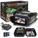 CREATIVE XP Night Vision Goggles - Digital Binoculars w/Infrared Lens, Tactical Gear for Hunting & Security - Green