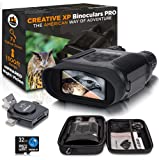 CREATIVE XP Night Vision Goggles - Digital Binoculars w/ Infrared Lens, Tactical Gear for Hunting & Security - Black
