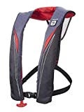 BLUESTORM Gear Cirrus26 Inflatable PFD Life Jackets (Red) for Adults | US Coast Guard Approved Automatic Life Vest w/Manual Override Convertibility
