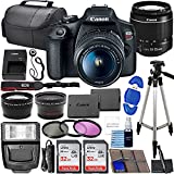 Canon EOS Rebel T7 DSLR Camera Bundle with Canon EF-S 18-55mm f/3.5-5.6 is II Lens + 2X 32GB Memory Cards + Filters + Preferred Accessory Kit