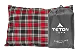 TETON Sports Camp Pillow; Great for Travel, Camping and Backpacking; Washable, Grey, 12 x 18 inches ; 9.6 ounces
