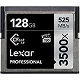 Lexar Professional 3500x 128GB CFast 2.0 Card, Up to 525MB/s Read, for Cinematographer, Filmmaker, Content Creator (LC128CRBNA3500)