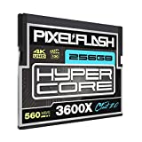 256GB PixelFlash HyperCore CFast 2.0 Memory Card 3600X Speed 560MB/s SATA3 VPG-130 C Fast for Phase One, Leica, Canon C200, C300 Mk II, EOS-1DX Mark II, Blackmagic Ursa Mini + More [American Brand]