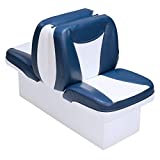 Premium Back to Back Boat Seats (White and Blue)