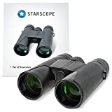 Starscope Compact Binoculars - 10X Long Range Binoculars for Hunting, Bird Watching and More | Small Lightweight Binoculars with 1000m Range and Wide FOV | Rugged, Weather-Proof Binoculars for Adults
