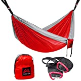 Crabby Gear Kings Peak Camping Hammock - 11 Ft. Double Hammock with 30 Second Suspension System - Tree Hammocks - Nylon Straps - Portable - Lightweight - Ultimate Hang