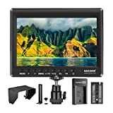 Neewer F100 7 Inch Camera Field Monitor HD Video Assist Slim IPS 1280x800 4K HDMI Input 1080p with 2600mAh Li-ion Battery/USB Charger for DSLR Cameras, Handheld Stabilizer, Film Video Making Rig