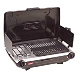 Coleman Gas Camping Grill/Stove | Tabletop Propane 2 in 1 Grill/Stove, 2 Burner