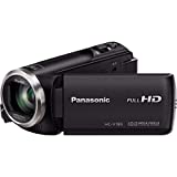 Panasonic Full HD Camcorder HC-V180K, 50X Optical Zoom, 1/5.8-Inch BSI Sensor, Touch Enabled 2.7-Inch LCD Display (Black) (Renewed)