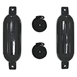 Extreme Max 3006.7204 BoatTector Inflatable Fender Value 2-Pack - 6.5' x 22', Black