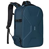 MOSISO Camera Backpack, DSLR/SLR/Mirrorless Photography Camera Bag 15-16 inch Waterproof Hardshell Case with Tripod Holder&Laptop Compartment Compatible with Canon/Nikon/Sony, Deep Teal