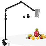Obeamiu Camera Desk Mount Stand with 24.41'' Detachable Magic Arm, Mount Light Stand with 360° Ballhead, 16.7-40.1'' Tabletop Clamp Stand for DSLR Camera/Fill Lights/Selfies/Live Streaming/Webcam