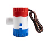 Sanuke 1100gph Bilge Pump Electric 12V for Boat Submersible Marine Water Pump Accessories Marin Boat，Water Pump Low Noise