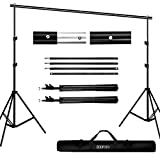 Backdrop Stand 6.5x10ft/2x3m,BDDFOTO Photo Video Party Background Stand Support System for Parties with Carring Bag