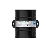 Chillout Systems - Club Series Lightweight 4' in-Line Air Blower, 12V 285 CFM for Automotive Racing, Engine, Cabin Cooling, Bilges, Galleys and Heads Ventilation