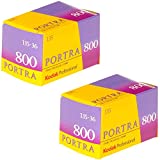 Ritz Camera Pack of 2 Kodak 145 1855 Professional Portra 800 Color Negative Film (ISO 800) 35mm 36 Exposures