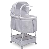 Serta iComfort Hands-Free Auto-Glide Bedside Bassinet - Portable Crib Features Silent, Smooth Gliding Motion That Soothes Baby, Cameron