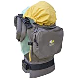 TwinGo Original Baby Carrier (Grey, Green & Yellow) - Fully Adjustable Tandem Carrier and Separates into 2 Single Carriers for Men, Woman, Twins and Babies 10-45 lbs
