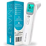 ELERA Ear and Forehead Thermometer, Infrared Thermometer for Baby, Infant, Adults and Objects, 1 Second Reading, Memory Recall with Fever Alarm and Mute Mode