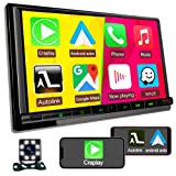1280x720 HD Non-Glare Touch Screen Car Stereo with 30 Segment EQ,7 Inch Double Din Car Stereo for Apple Carplay & Android Auto with Bluetooth 5.2 ,Car Radio With Backup Camera , Mirror Link /SWC/FM/AM