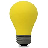 Coolballs 'Cool Bright One' Light Bulb Car Antenna Topper/Mirror Dangler/Auto Dashboard Accessory (Yellow) ('Bright Idea')
