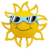 Coolballs Cool California Sunshine w Sunglasses Car Antenna Topper/Auto Mirror Dangler/Dashboard Accessory (Blue Sunglasses)
