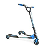 Yvolution Y Fliker Carver C3 Wiggle Scooter | Foldable Drifting Swing Scooter for Kids Age 7+ Years (Azure Blue)