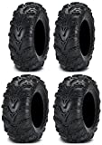 Full set of ITP Mud Lite II (6ply) 25x8-12 and 25x10-12 ATV Tires (4)
