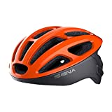 Sena Unisex-Adult Smart Cycling Helmet (Electric Tangerine, Large), R1 Standard