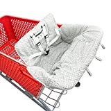 Baby Children Covers Shopping cart Cushion for Infant Supermarket Cart Cover Protector… (Grey Stripe)