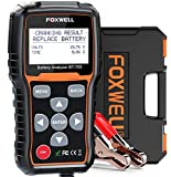FOXWELL BT705 12V 24V Car Battery Tester Automotive 100-2000 CCA Battery Alternator Load Testers Auto Cranking Charging System Checker Batteries Voltage Analyzer for Heavy Duty Truck Marine Motorcycle