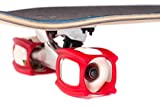 SkaterTrainer Skateboard Tool Wheel Accessories. Get Tricks Faster. Birthday Presents for Skater Boys, Girls, Dads, Adults, Old School. with Ramp, Helmet, Pads Outdoor and Indoor Games Stickers (RED)