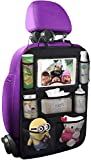 ONE PIX Backseat Car Organizer Mats Backseat Storage Bag with Tablet Holder for Kids Toddlers, Travel Accessories (1PC)