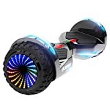 Gotrax NOVA PRO Hoverboard with LED 6.5' Offroad Tires, Music Speaker and 6.2mph & 5 Miles, UL2272 Certified, Dual 200W Motor and 93.6Wh Battery All Terrain Self Balancing Scooters for Kids Adults