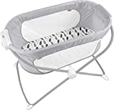 Fisher-Price Soothing View Bassinet – Climbing Leaves, portable bedside baby crib [Amazon Exclusive]