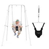 2 in 1 Baby Jumper with Toddler Swing, Baby Jumpers and Bouncers,Indoor Outdoor Toddler Swing Set