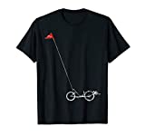 Recumbent Bicycle T-shirt with Safety Flag
