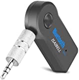 ISAIBELL Bluetooth Receiver/Hands-Free Car Kit, Portable 3.5mm Bluetooth Aux Adapter Wireless Music Streaming for Home, Car Audio System, Headphone, Speaker(Bluetooth 4.2,A2DP,40feet Bluetooth Range)