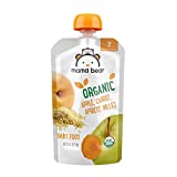 Amazon Brand - Mama Bear Organic Baby Food, Stage 2, Apple Carrot Apricot Millet, 4 Ounce Pouch (Pack of 12)