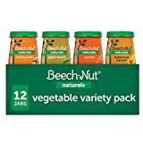 Beech-Nut Naturals Stage 1 Baby Food Jar Vegetable Variety Pack (12 count, 4 oz jars)