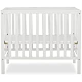 Dream On Me, Edgewood 4-in-1 Convertible Mini Crib, White