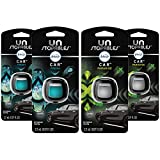 Febreze Car Air Fresheners, Unstopables Fresh & Paradise Scents, Odor Eliminator for Strong Odor, Car Vent Clips (4 Count)