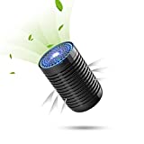 Car Air Purifier, QUEENTY Air Purifier for Car with H13 True HEPA Filter for Smoke, Dust, Mini Portable Air Purifier for Car Traveling, Quiet Personal Air Purifier for Office Use (Black)