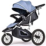 Jogging Stroller for Baby - Lightweight Jogger Strollers, 3 Wheels Compact Light Weight Stroller for Babies and Toddlers Infant