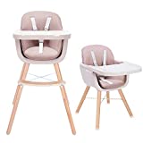 Tiny Dreny Convertible Baby Chair with Cushion | High Chair for Babies and Toddlers | 3-in-1 Baby High Chair Grows up with Family | Highchair with Adjustable Footrest and Tray | Easy Assembly