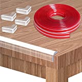 Baby Proofing, 9.84 FT Silicone Edge Protector Strip ,Upgraded Pre-Taped Strong Adhesive Soft Corner Protectors , Edge Protectors for Cabinets, Tables, Drawers Against Sharp Corners