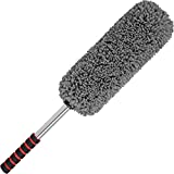 Relentless Drive Car Duster – Microfiber Car Duster Exterior, Long Secure Extendable Handle, Pollen Removing, Lint and Scratch Free, Duster for Car, Truck, SUV, RV and Motorcycle